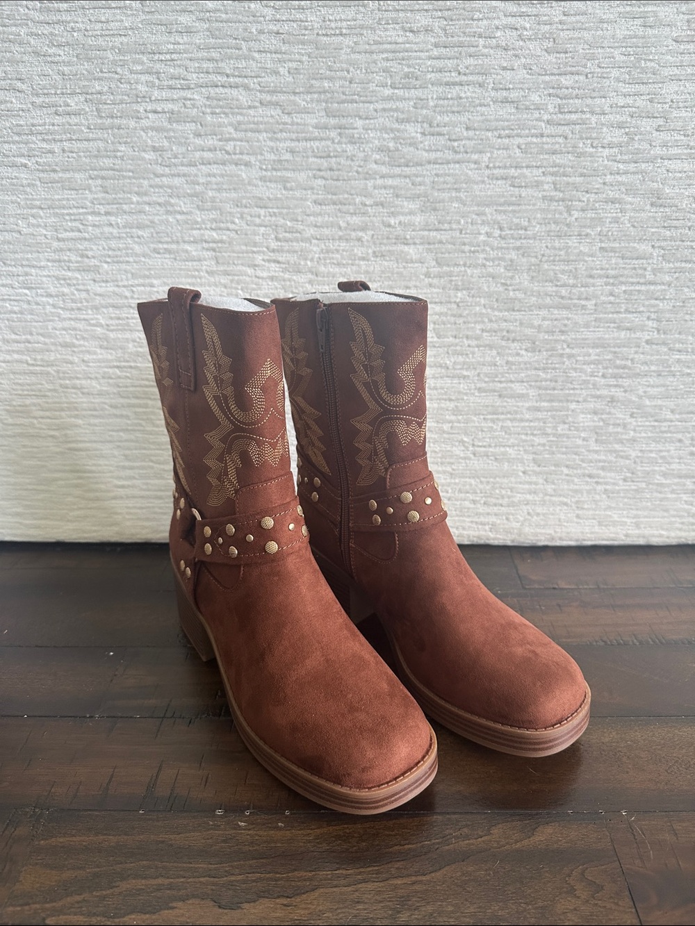 Women's Norahh Moto Midshaft Booties NIB - Picture 2 of 7